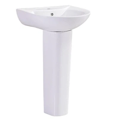 Elegantes weißes Standwaschbecken