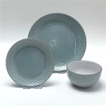 Hellblauer Abendessen für 6