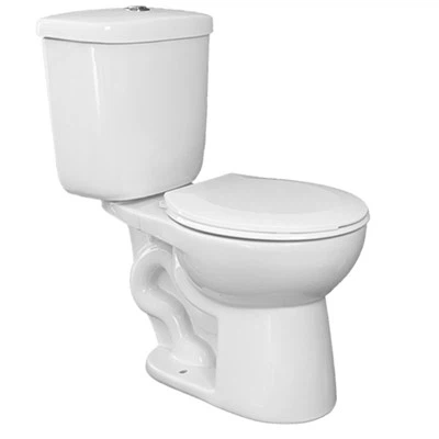 Standard zweiteilige weiße Toilette